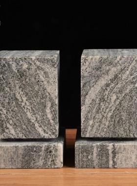 天然原石打磨 梯形 正方长方体刻字 泰山石敢当摆件 补角镇宅