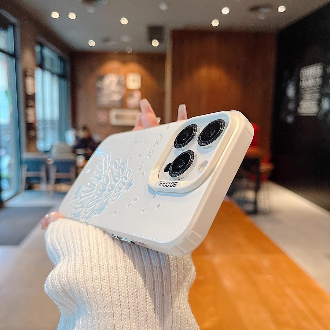 镂空线条圣诞树新款适用苹果17Pro手机壳iPhone16max小米15华为mate80pura70k90note14荣耀500vivox200magic8 - 图3