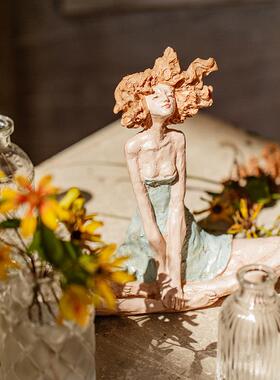 掬涵维纳斯少女摆件创意覆古电视柜摆设客厅人物可爱轻奢装饰小众