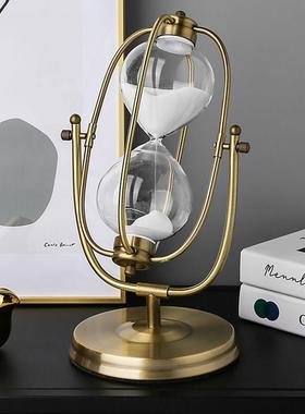 态生活沙漏轻奢计时器高档酒柜办公室桌面客厅卧室摆件现代装饰品