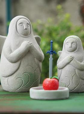 赛尔达传说王国之泪海利亚女神摆件海拉鲁周边鱼缸造景生日礼物女