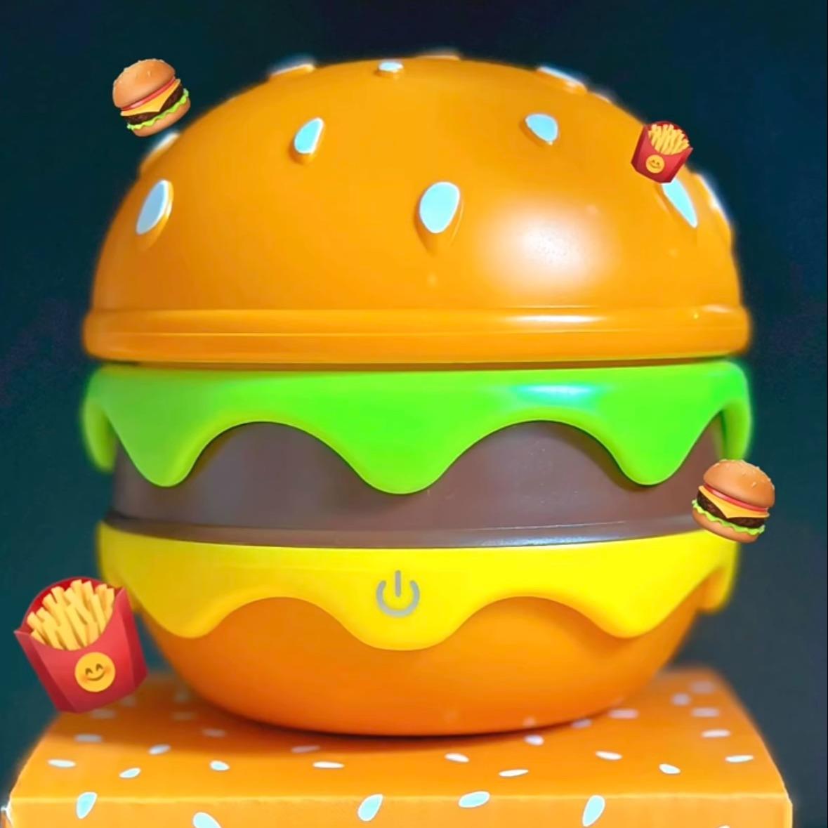 汉堡薯条小夜灯麦当劳联名创意氛围摆件生日礼物宿舍卧室装饰台灯 - 图3