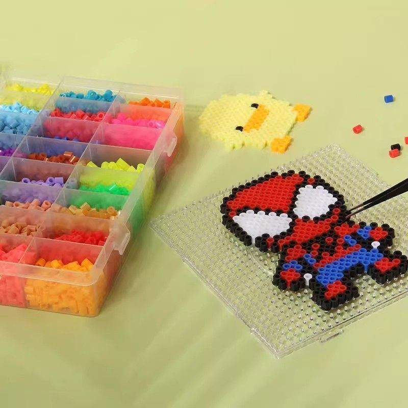 拼豆材料包全套拼豆融合豆5MM拼豆diy套装儿童益智拼豆拼图玩具,淘宝优惠券,粉丝福利购,淘宝优惠卷
