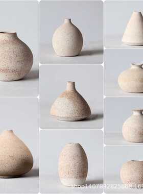 景德镇陶瓷复古手工粗陶花器家居装饰工艺品摆件花插花瓶禅意