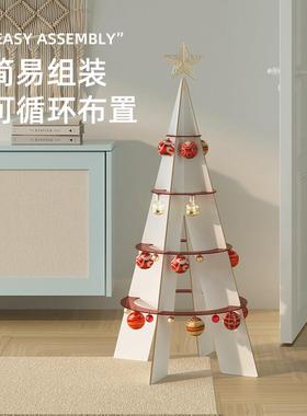 陈象圈圈圣诞树摆件装饰发光圣诞节拍摄道具场景布置儿童礼物