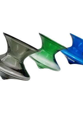 北欧轻奢客厅酒柜不倒翁陀螺玻璃创意摆件样板间家具展厅软装饰品