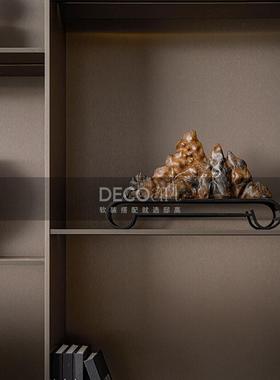 邸高家居新中式公司前台装饰品摆件高档办公室样品展示柜软装布置