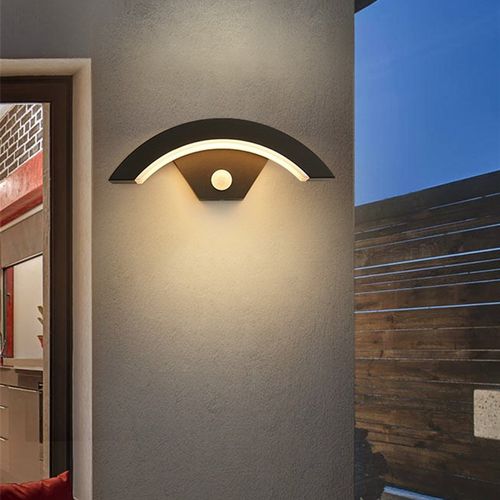 刻为户外壁灯防水楼梯过道简v约外墙感应庭院阳台露台灯室外墙壁 - 图2