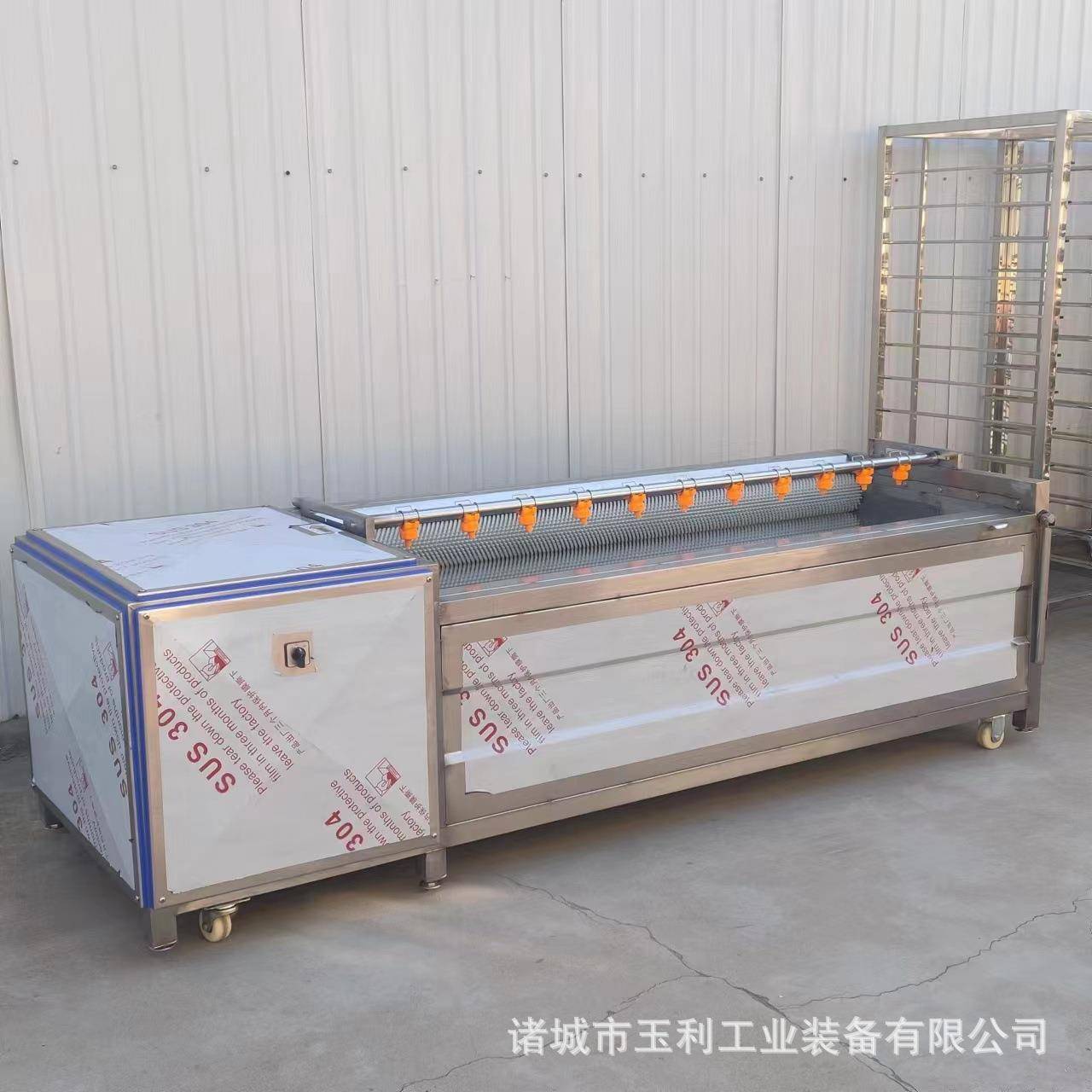 全自动毛刷土豆清洗机毛辊萝卜清洗去皮机海蛎子海螺去泥清洗机 - 图3
