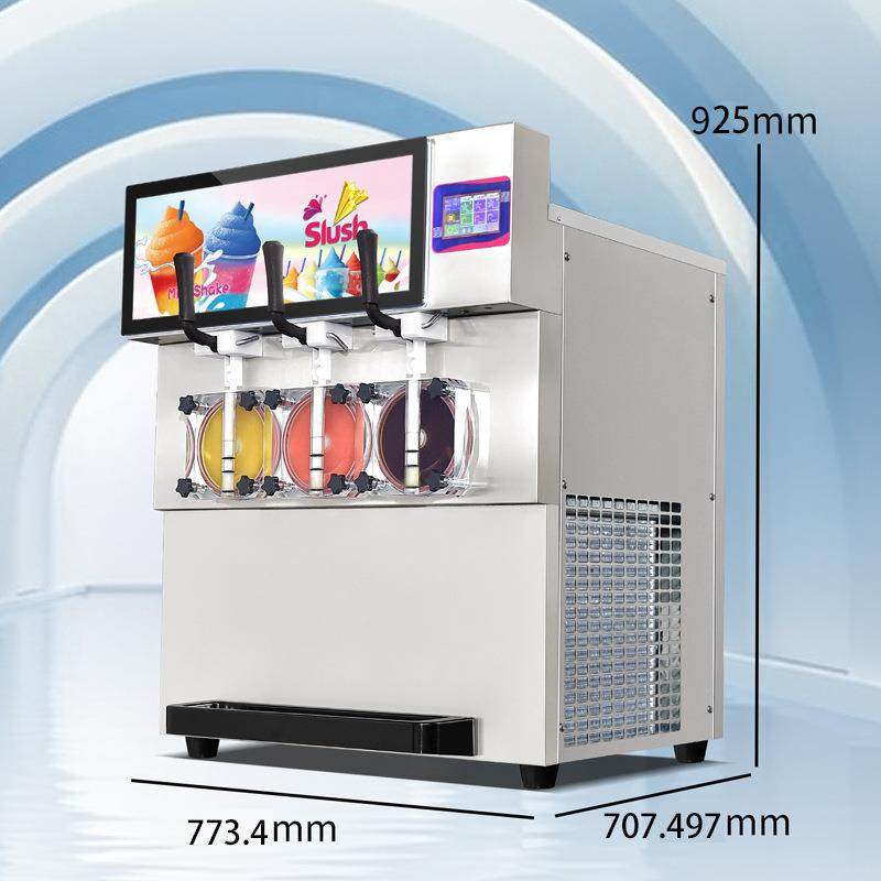 三缸雪融机 自助餐厅冷饮果汁冰沙奶茶店咖啡店商用椰汁餐饮设备,淘宝优惠券,粉丝福利购,淘宝优惠卷