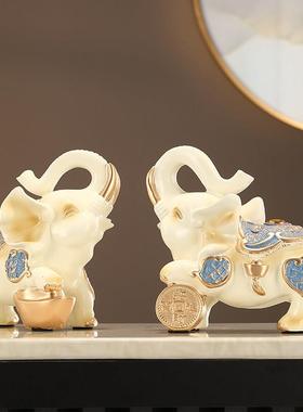 大象摆饰招财风水象客厅玄关酒柜装饰办公室开 业乔迁礼品家居摆