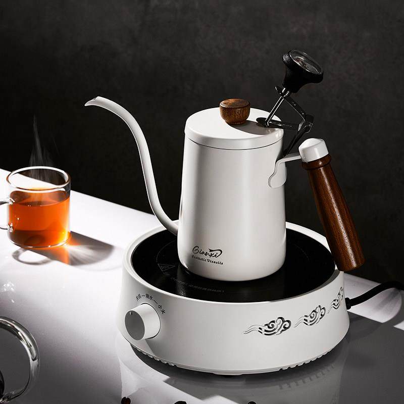 捷安玺手冲壶带刻度长嘴细口分享壶不锈钢过滤器具冷萃耳挂咖啡壶,淘宝优惠券,粉丝福利购,淘宝优惠卷