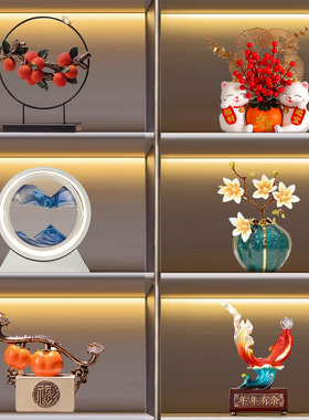 现代酒柜装饰品摆k件轻奢高档客厅家居餐边电视柜玄关乔迁新居礼