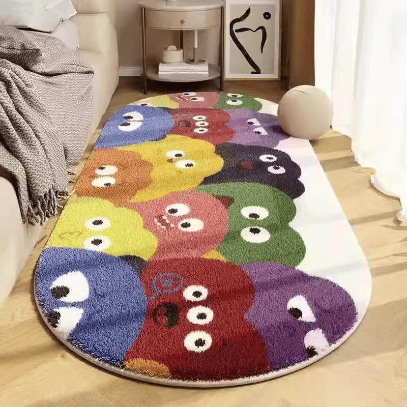 儿童房卧室仿羊绒加厚地毯公主风床边毯女孩床下客厅茶几毛绒地垫,淘宝优惠券,粉丝福利购,淘宝优惠卷