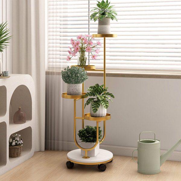 轻奢花架子客厅落地花架多层铁艺花盆托架阳台创意多肉展示置物架,淘宝优惠券,粉丝福利购,淘宝优惠卷