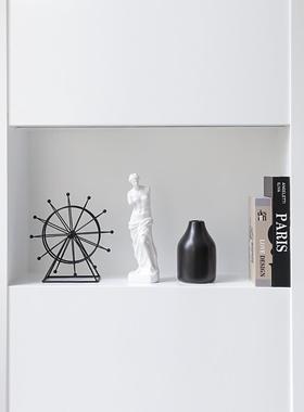 高档现代抽象条纹艺术个性小众酒柜摆设客厅摆件样板间家居装饰品