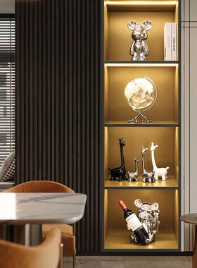 轻奢高档红酒架酒柜装饰品摆件现代高级感客厅电视餐边柜家居摆设