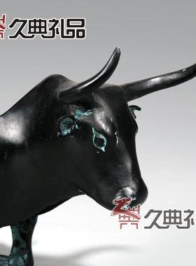 青铜工艺品，铜牛，铜虎，铜盒家庭办公饰品，领导会议开幕礼品
