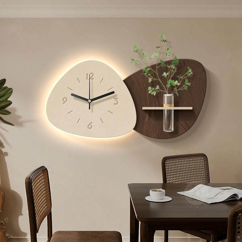 高级感带钟表饭厅装饰画 画水培绿植电视沙发背景墙壁画 画立体砂,淘宝优惠券,粉丝福利购,淘宝优惠卷