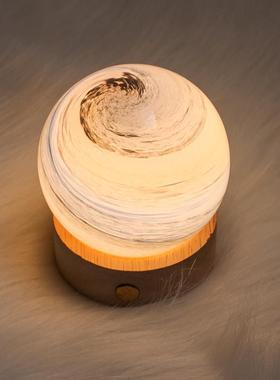 发光星空球治愈系小夜灯桌面摆件卧室装饰品生日礼物送女生高级感