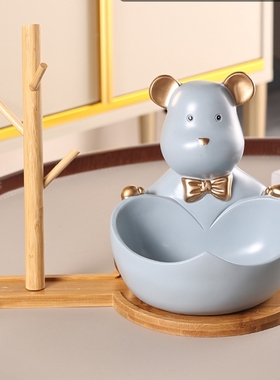 入户门口放钥匙收纳盒进门摆件客B厅新房子新居实用礼物玄关装饰