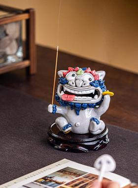 围炉集物貔貅招财摆件陶瓷皮丘高档开业乔迁礼物客厅办公室装饰品