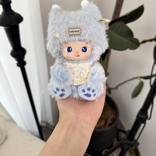 泡泡玛特HACIPUPU小熊软糖娃衣蓝莓软糖挂件bjd眼镜公仔玩偶着替 - 图1