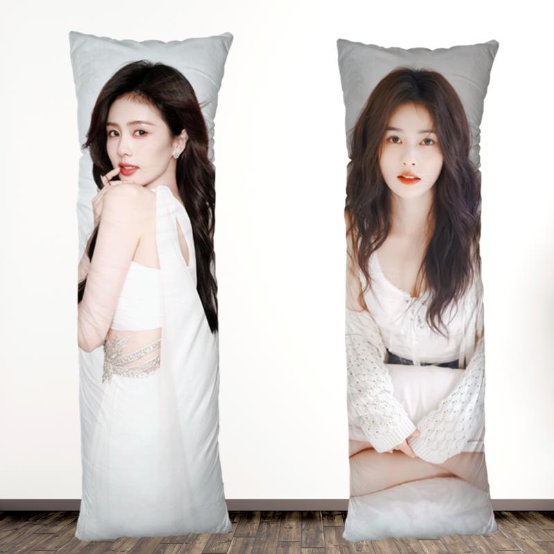 照片定制白鹿等身抱枕长人形玩偶护腰床用靠垫白月梵星生日礼物 - 图0