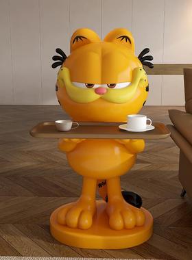 卡通加菲猫公仔周边客厅电视柜沙发旁边装饰落地开 业店铺礼物摆