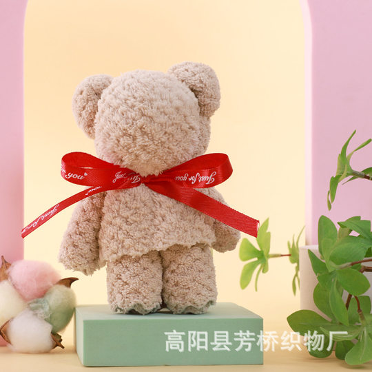 小熊毛巾伴手礼结婚小礼品送伴娘幼儿园生日开业宝宝满月回礼店庆