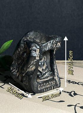 仿古中式手作敦煌佛窟香插摆件茶桌桌面复古做旧个性家居装饰摆件