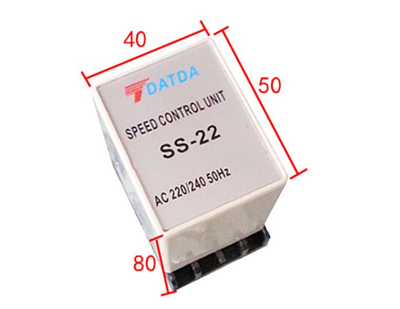 交流220V电机齿轮减速箱马达分离式调速器SS-22/附带电容和电位器 - 图0