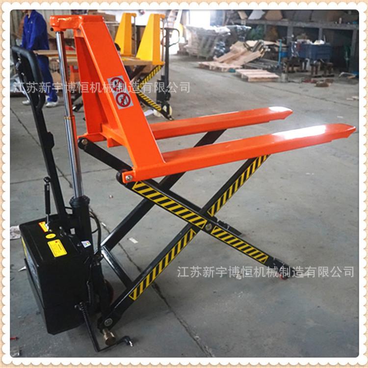 江苏电动高升程托盘车剪叉式堆高搬运机电动智能升高地牛 - 图1