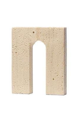 现代简约仿洞石几何造型树脂摆件样板房书L房家居软装桌面家居饰