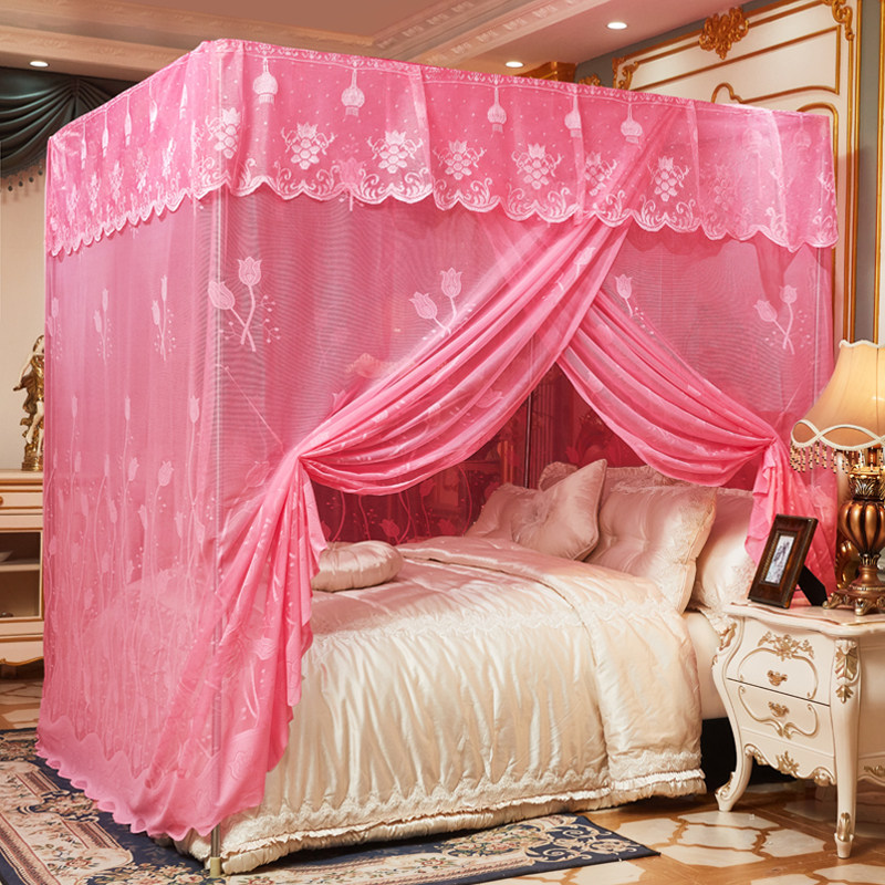 蚊帐2023年新款家用加厚加密落地无需支架方便拆洗防尘1.5米1.8床,淘宝优惠券,粉丝福利购,淘宝优惠卷