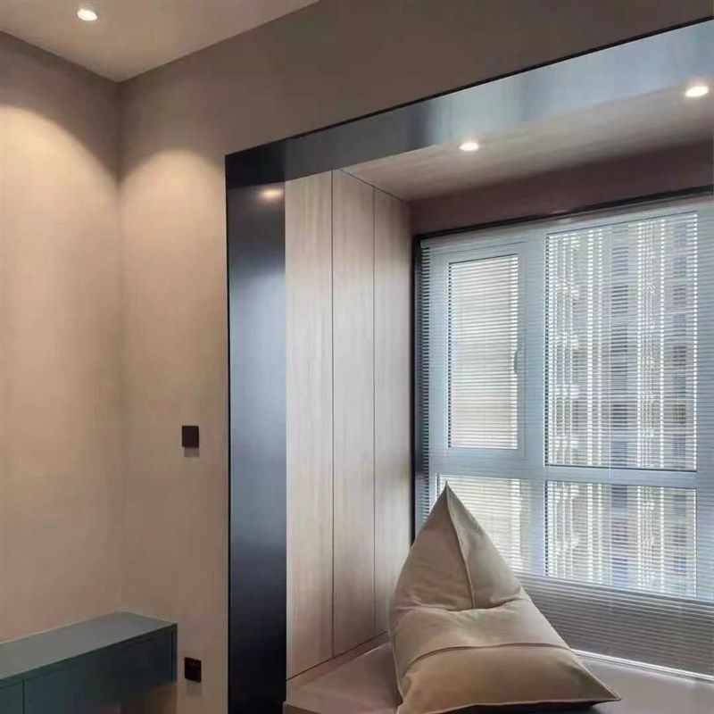 不锈钢极窄门套哑光黑钛定制门套黑钛金垭口收边条门窗套电梯门套 - 图3