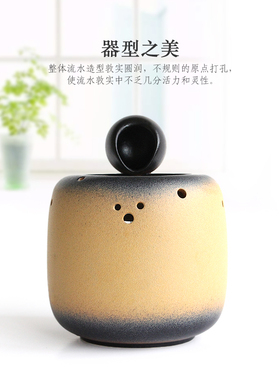 家居装饰陶瓷流水循环摆件办公室桌面招财小喷泉室内创意水景送礼