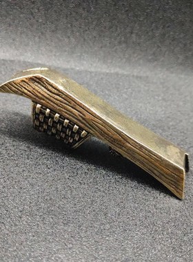 复古典藏国风艺术黄铜摆件古法手工匠作禅意小渔船舟香插桌面摆件