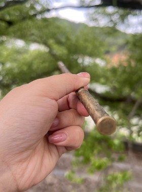 金箍棒手工黄铜实心精美个性创意摆件多功能户外一体收藏神器摆件