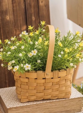 桌面摆件客厅装饰品轻奢家居好物向日葵绿植治愈系高端玫瑰小摆件