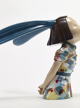 稀奇艺术摆件向京《我看到了幸福》-调色盘 雕塑桌面可爱造型摆件