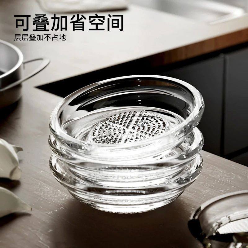 研磨盘陶瓷玻璃磨蒜器家用研蓉碟磨姜蒜泥调味碟吃蟹味碟蘸料碟子,淘宝优惠券,粉丝福利购,淘宝优惠卷