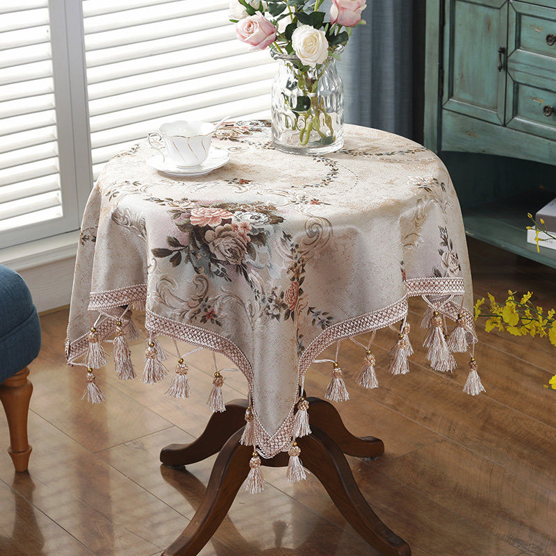 欧式小圆桌布家用客厅茶几台布大圆桌餐桌布布艺圆茶几装饰盖巾,淘宝优惠券,粉丝福利购,淘宝优惠卷