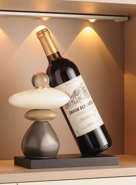 时来运转红酒架摆件酒柜电视柜轻奢高档高端大气餐边柜家居装饰品