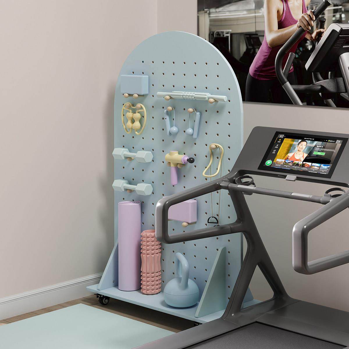 洞洞板置物架定制可移动实木装饰隔板瑜伽架健身镜运动器材收纳层,淘宝优惠券,粉丝福利购,淘宝优惠卷