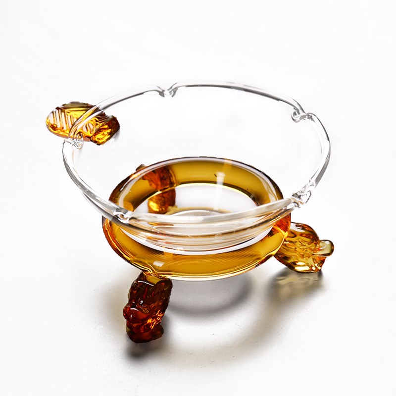 茶滤 茶漏耐热透明玻璃茶具 茶叶过滤网茶道配件滤茶器零配 - 图3