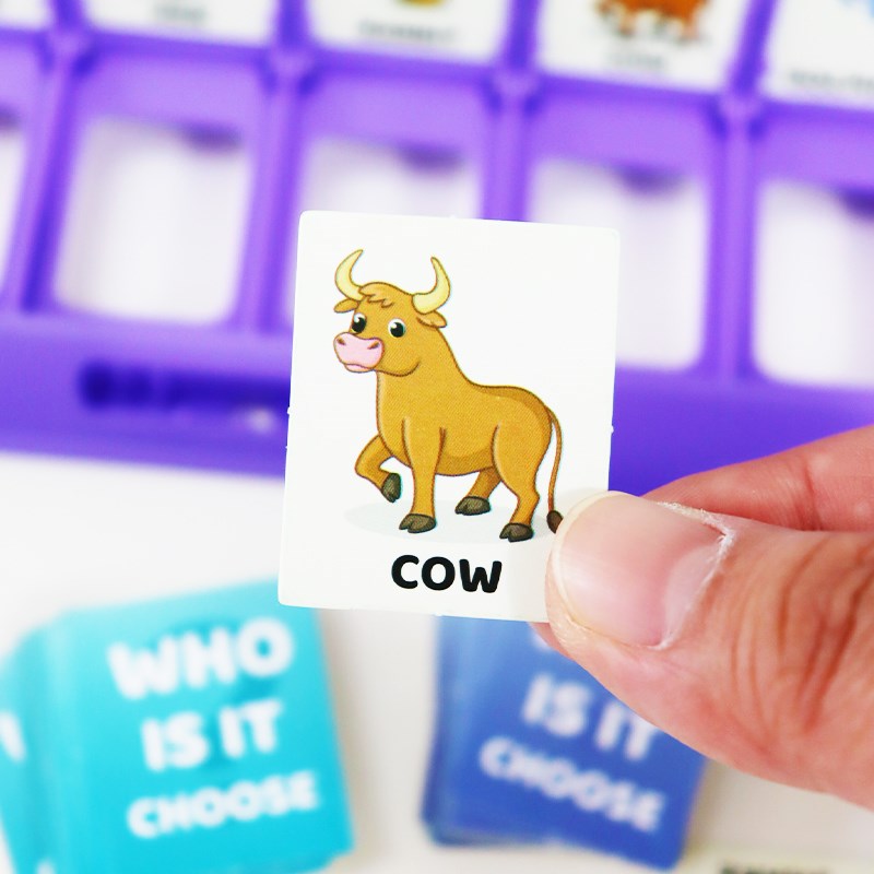 猜猜我是谁卡牌游戏桌游儿童益智玩具幼儿逻辑思维训练W双人PK对 - 图2