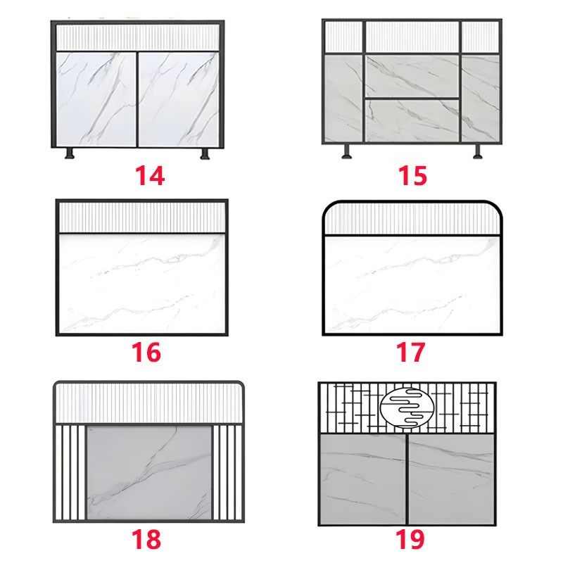长虹玻璃餐厅卡座矮隔断铁艺不锈钢火锅饭店烧烤酒吧屏风围栏定制 - 图1