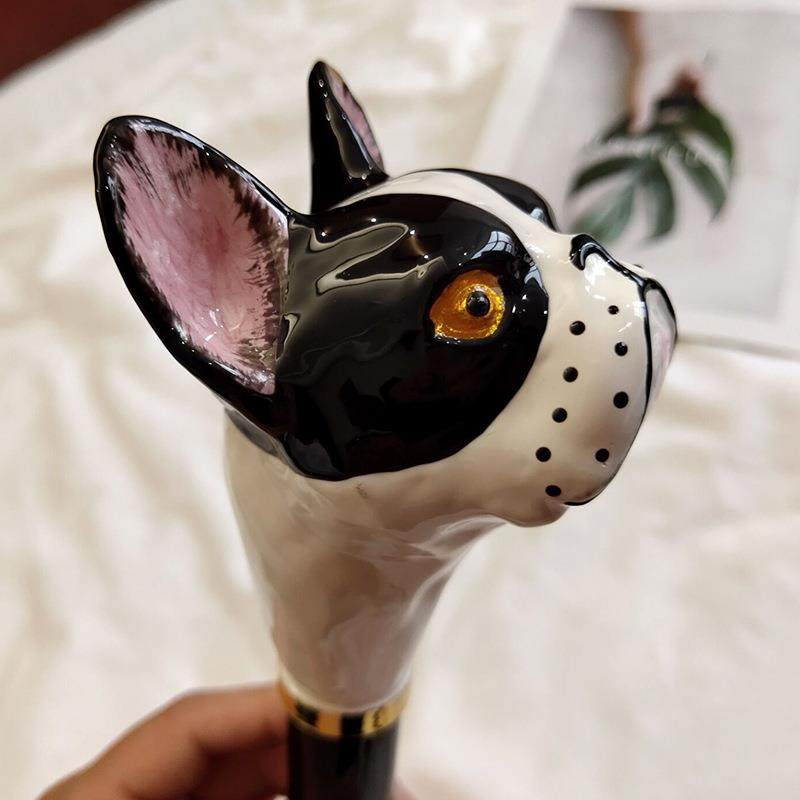 轻奢创意画彩动物头手柄三折伞设计款可爱雨伞女提花布晴雨两用伞,淘宝优惠券,粉丝福利购,淘宝优惠卷