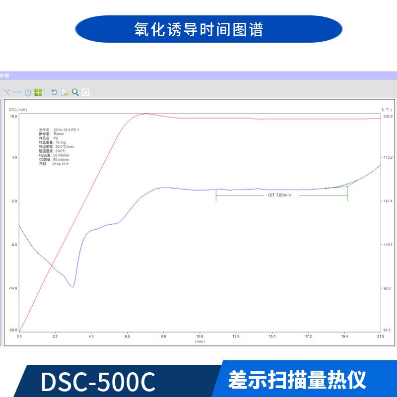 DSC-500C可控程序温度下的热效应的经典热分析方法常温差示扫描仪 - 图2